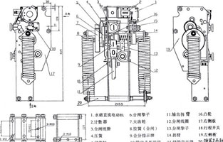 断路器不能合闸是常见故障之一，遇到此故障，可对照控制接线图(图1)从几个主要故障点来检查。首先检查控制保险1FU、2FU和合闸熔断器3FU、4FU，然后检查转换开关SA⑤—⑧触点在合闸位置时是否通，断路器辅助触点QF·1是否通，检查合闸接触器Q线圈和合闸线圈r1是否烧坏，最后再分析机械方面的故障。下面我就维修中遇到的几种常见故障做以剖析。